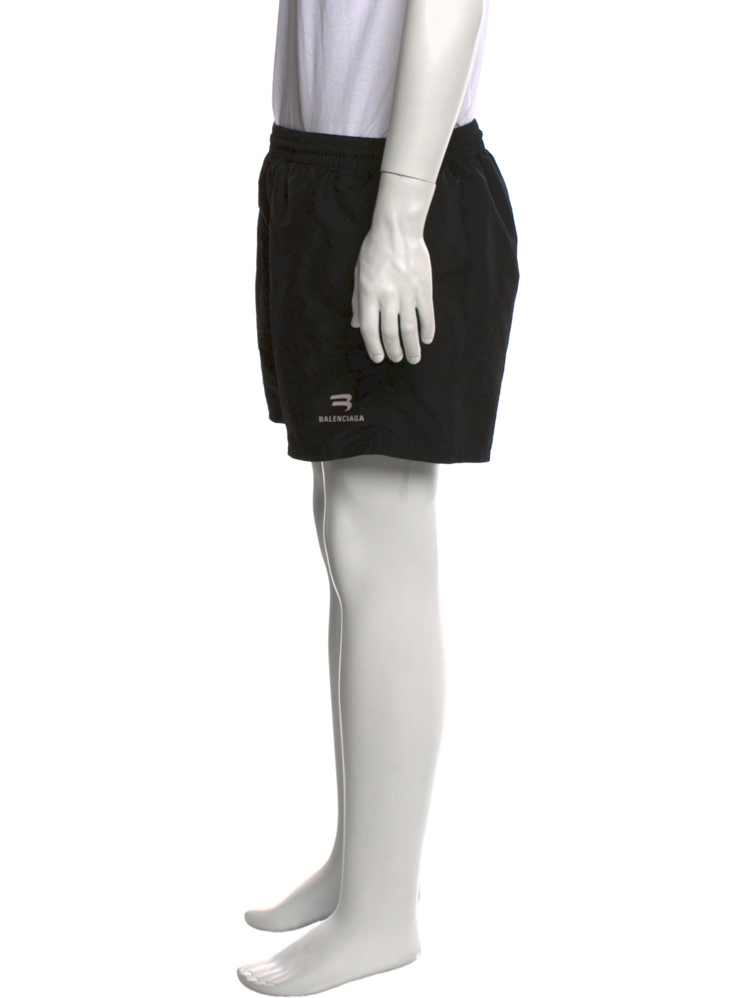 Balenciaga Swimwear Embroidered Accent Swim Trunks